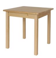 Dede Stůl z masivu borovice 60x60 cm Lak dřeva: Borovice (přírodní)
