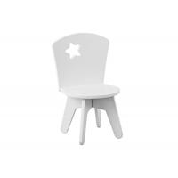 Dětská bílá židle - hvězdička