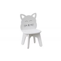 Dětská bílá židle - kočička
