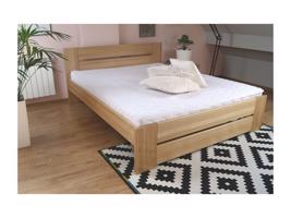 DJM Dřevěná postel z bukového masivu N87, 140 x 200 cm