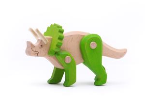 Dvěděti Dřevěný Triceratops