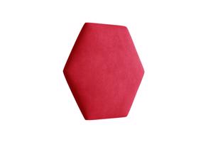 Eka Čalouněný panel Hexagon Trinity 40,5 cm x 35,3 cm - Červená 2309