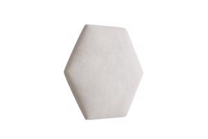 Eka Čalouněný panel Hexagon Trinity 40,5 cm x 35,3 cm - Krémová bílá 2301