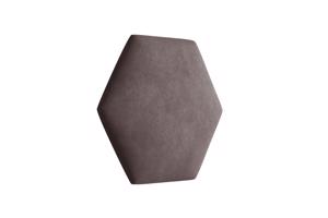 Eka Čalouněný panel Hexagon Trinity 40,5 cm x 35,3 cm - Světlá hnědá 2306
