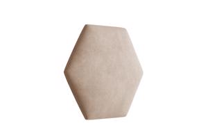 Eka Čalouněný panel Hexagon Trinity 40,5 cm x 35,3 cm -  Tmavá krémová 2302