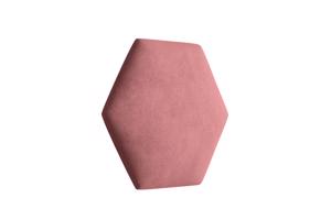 Eka Čalouněný panel Hexagon Trinity 40,5 cm x 35,3 cm - Tmavá růžová 2323
