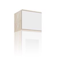 Eka Nadstavba šatní skříně Trinity 45 cm Barva dřeva: Bílá + Sonoma