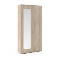 Eka Šatní skříň Trinity 90 cm, se zrcadlem Barva dřeva: Sonoma