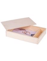 FK Dřevěná krabička na fotografie 18 x 13 cm - 26x16x5 cm, Přírodní