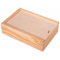 FK Dřevěná krabička na fotografie 9x13 - Přírodní 17x12x5,3 cm, Přírodní