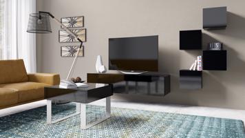 GAB Obývací stěna + konferenční stolek - Lorona 20 (Černá)