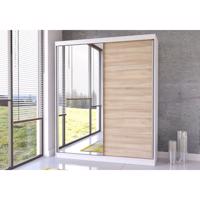 IDZ Šatní skříň Bella (183 cm) Barva dřeva: Bílá + Sonoma
