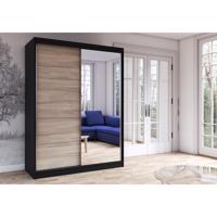 IDZ Šatní skříň Vista (150 cm) Barva dřeva: Černá + Sonoma