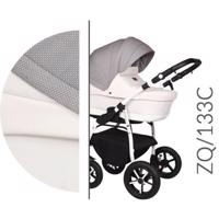 Kočárek Baby Merc Zipy Q 2019 trojkombinace bílý rám s autosedačkou ZQ/133C