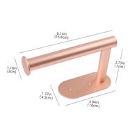 Kovový nástěnný držák na toaletní papír RADIAL Barva: Růžová zlatá