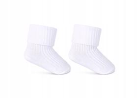 MR Kojenecké  ponožky - bílé - vel. 56 - 62