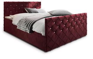 MSL Kontinentální čalouněná postel MARDI (140 x 200 cm) Barva látky: MAGIC VELVET 2202