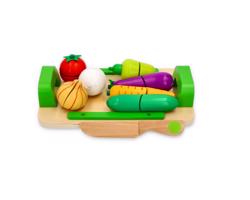 NEF Dětská dřevěná sada - Zelenina s prkénkem