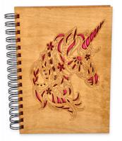 NEF Zápisník s dřevěnými deskami - UNICORN