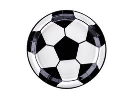 PCo Papírové talířky - motiv Fotbalový míč 18 cm, 6ks