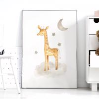 Plakát Safari - Giraffe - star P082