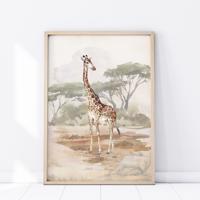 Plakát Safari - Žirafa P329