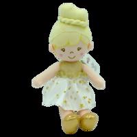 Plyšová panenka se sukýnkou Tulilo - 30 cm Zlatá