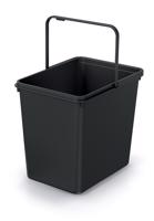 PRO Odpadkový koš SYSTEMA BASIC recyklovaný černý, objem 23l