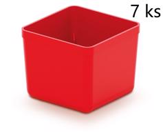 PRO Sada 7 plastových boxů na nářadí UNITE BOX 55x55x165 červené