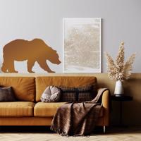 Samolepka na zeď Animals - medvěd Z070 - pastelové