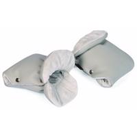 Tesoro rukavice na kočárek eco leather light grey