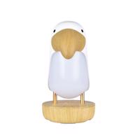USB dětská lampa ptáček s reproduktorem - Bílá
