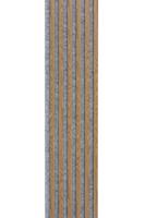 WallART Dekorativní nástěnné lamely s filcem, Dub světlý / šedý 270x30x0,8 cm - 6 lamel