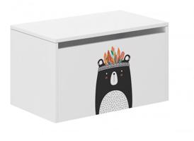 Wood Dětský box na hračky 69 x 40 x 40 cm - Panda
