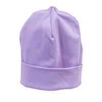 ŽVC Dětská čepice z úpletu - fialová, 0-5m